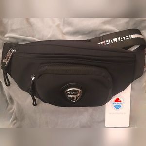 PAJAR black nylon belt bag.